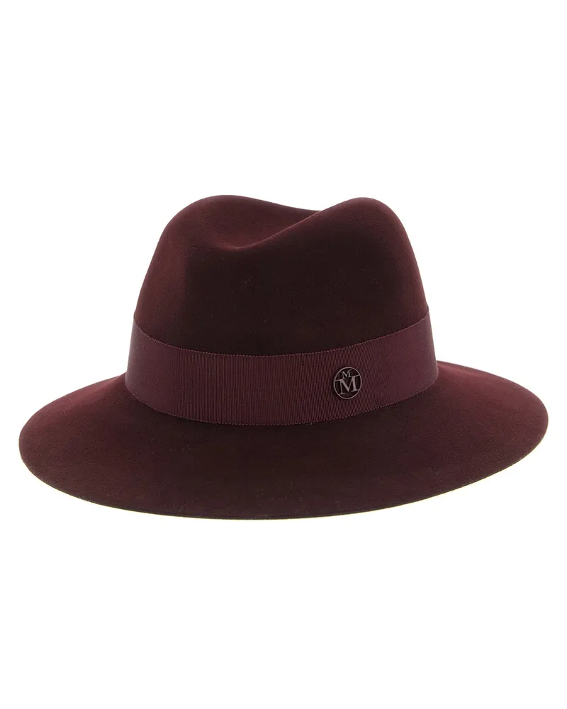 Maison Michel Fedora — Burgundy Burgundy