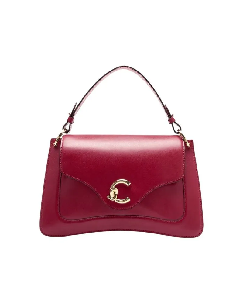 Coccinelle Women's Top Handle Bag Sangria Calf Split - Top-Handle-Bags Red