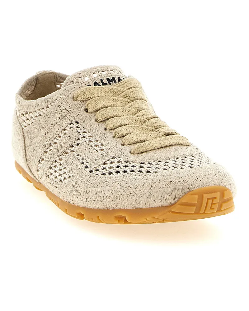 Balmain Racer Sneaker — Beige Beige