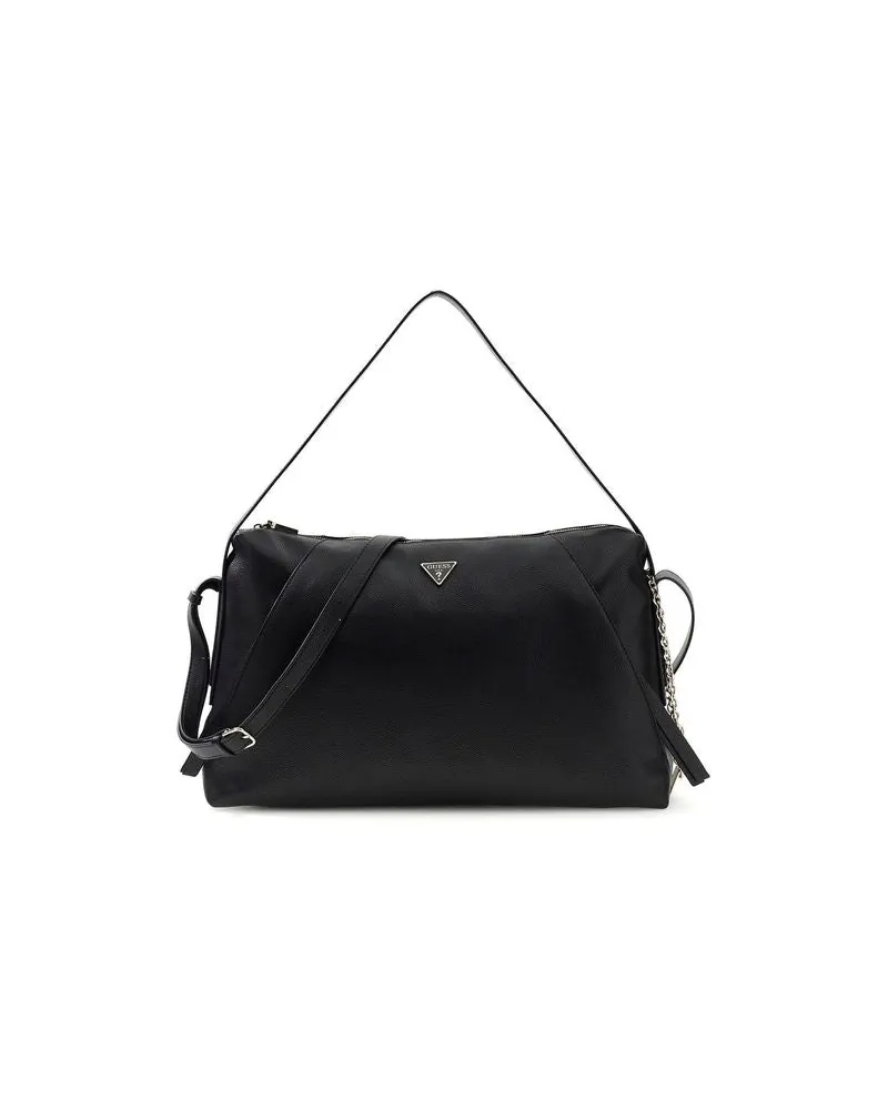 Guess Women's Shoulder Bag Black Polyurethane Shoulder-bags Black
