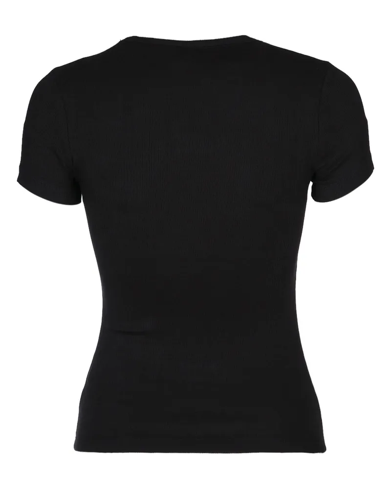 Tommy Hilfiger Women's Badge T-Shirt Black Regenerative Cotton Elastane Black