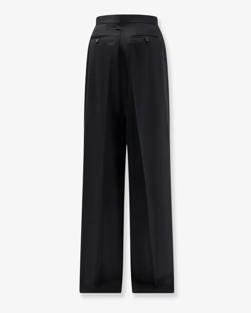 Tom Ford Women's Trousers Light Wool Tuxedo Black Black