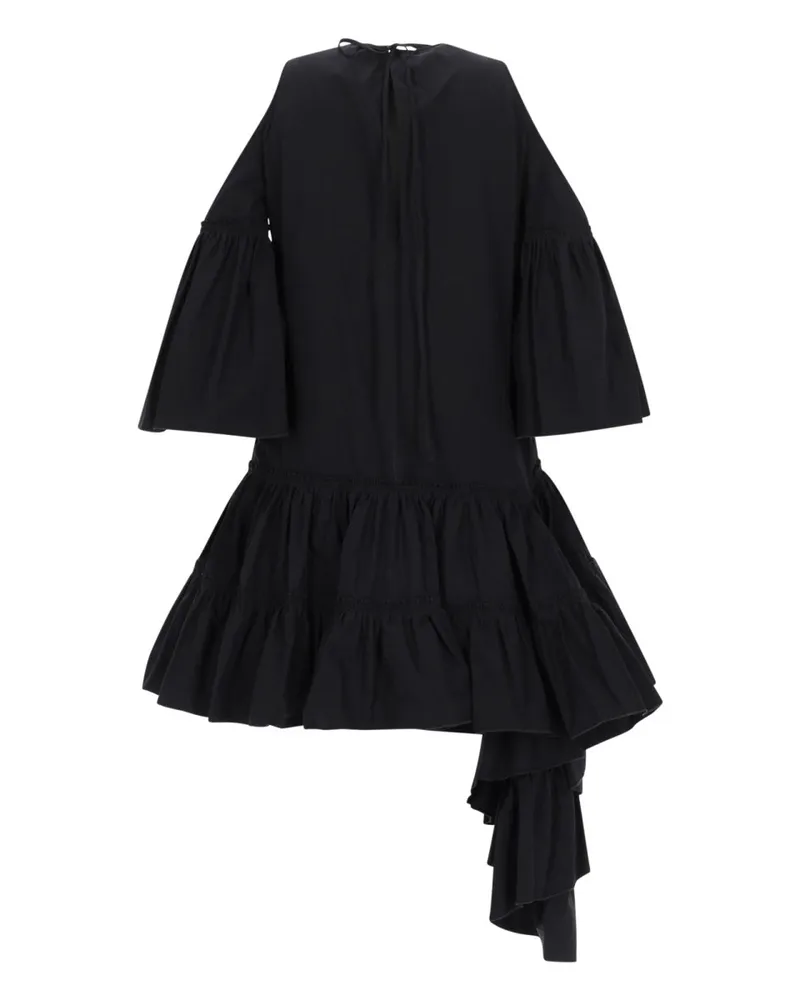J.W.Anderson Ruffled Cotton Dress — Black Black