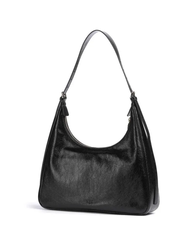 Pinko Women's Shoulder Bag Black Lamb Leather Shoulder-bags Black