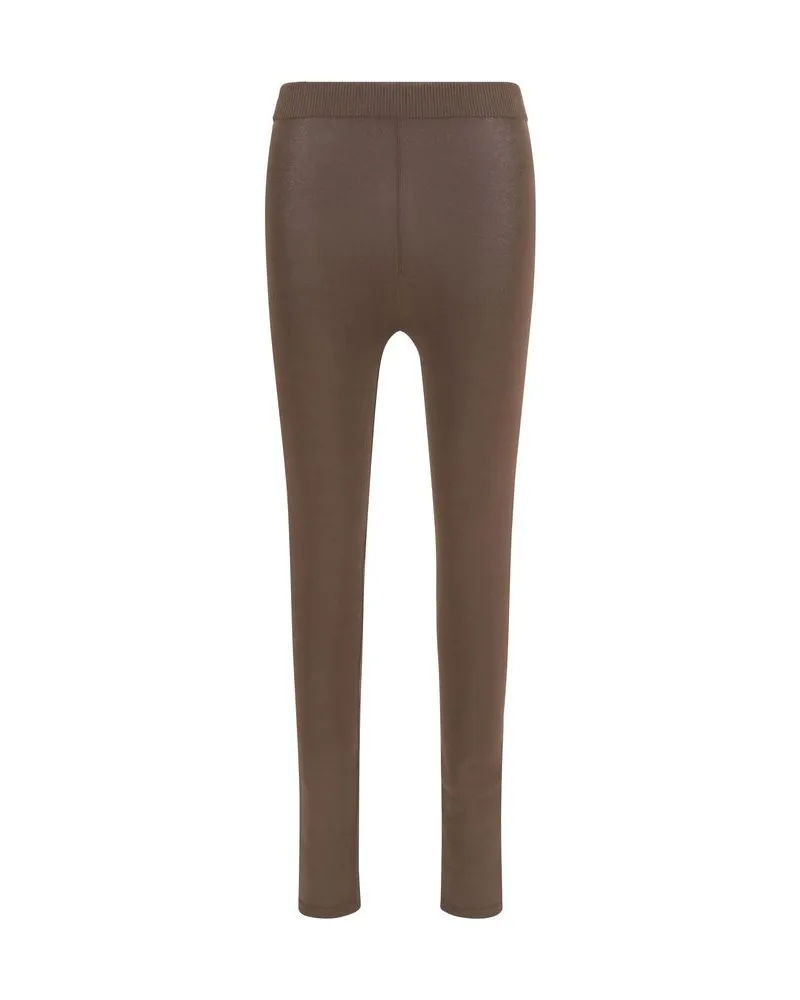 Balenciaga Viscose Leggings — Brown Brown