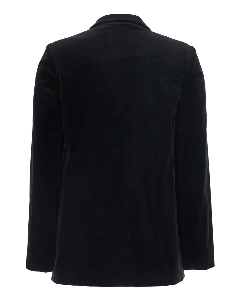 Antonelli Firenze Women's Velvet Jacket Galbusera Black Blazers Black