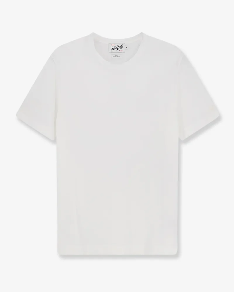 MC2 Saint Barth Men's T-Shirt Orson White Cotton T-Shirts And Polos White
