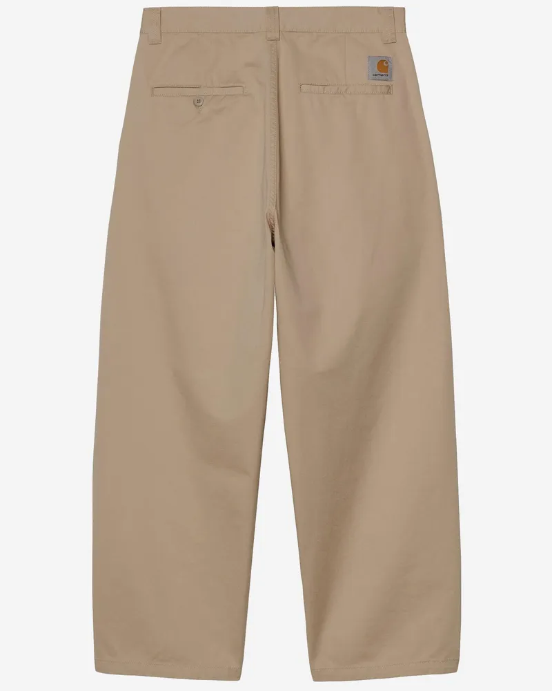 Carhartt WIP Men's Pants Bardy Cotton Beige Cooper Twill Trousers Beige