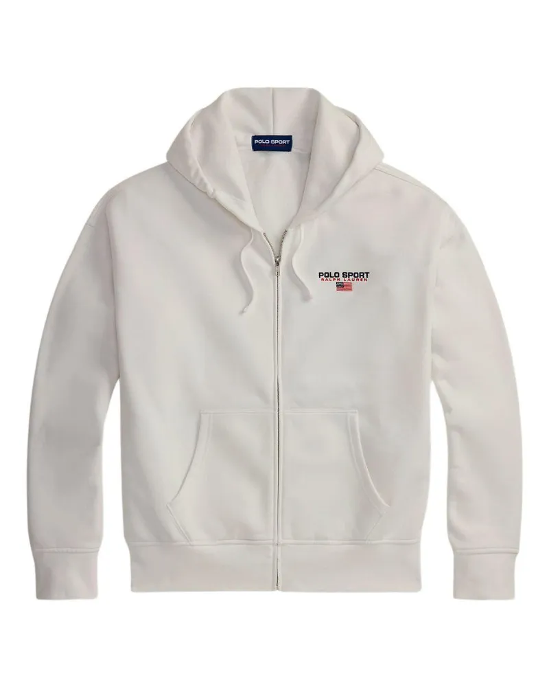 Ralph Lauren Men's Polo Sport Sweatshirt White Cotton Sweatshirts Sweater White