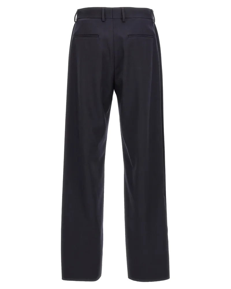 Fendi Wool Crêpe Trousers — Black Black