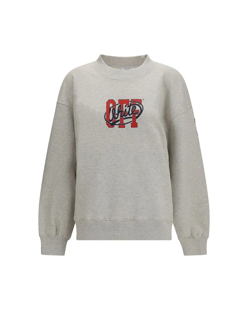 OFF-WHITE Off College Sweatshirt — Gray Gray