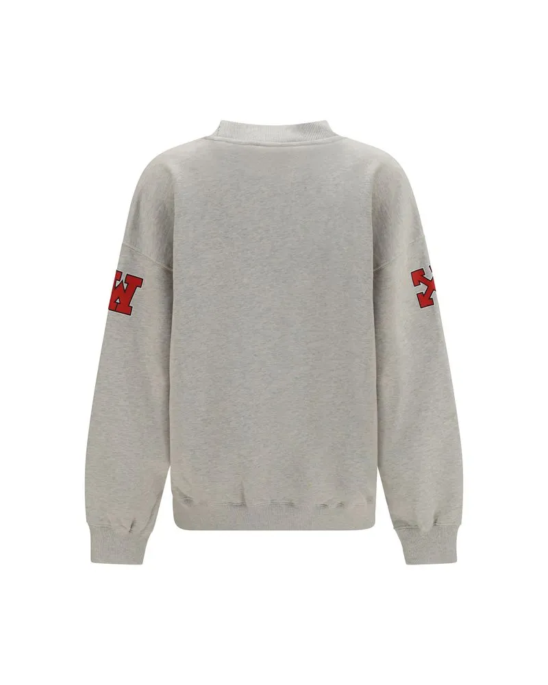 OFF-WHITE Off College Sweatshirt — Gray Gray