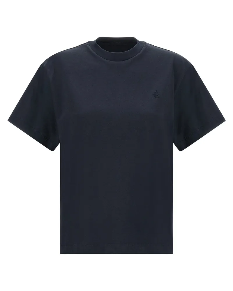 Jil Sander Logo-Embroidered Cotton T-Shirt — Multi Multi