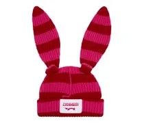 Unisex 062130209-Red Beanie Pink Wool