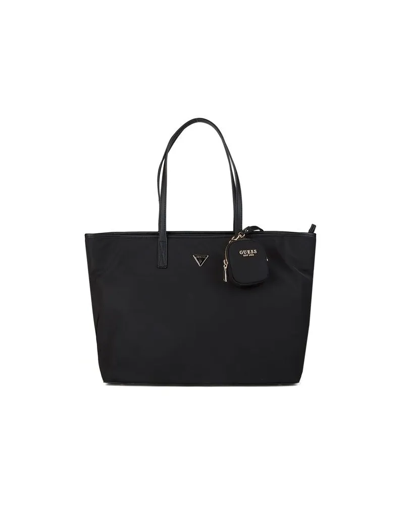 Guess Women's Tote Black Polyester Tote-bags Black