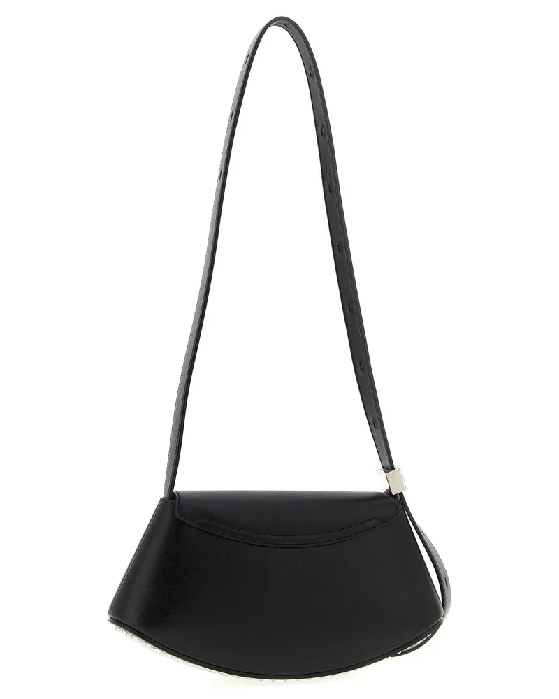 Jil Sander Women's Black Bovine Leather Crossbody Bag Black