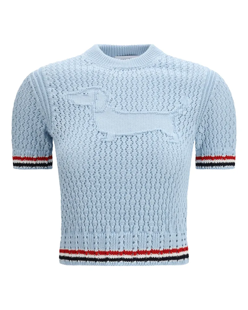 Thom Browne Hector T-Shirt — Light Blue Light