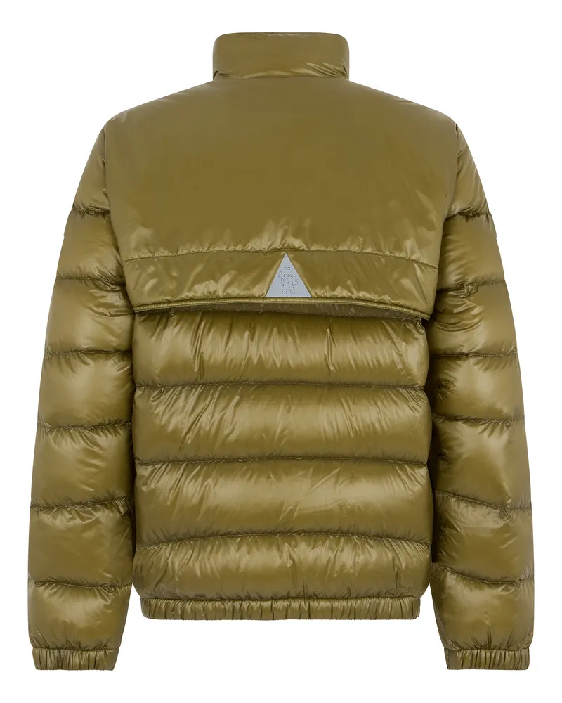 Moncler Men's Padded Ski Jacket Green Polyester & Down Green