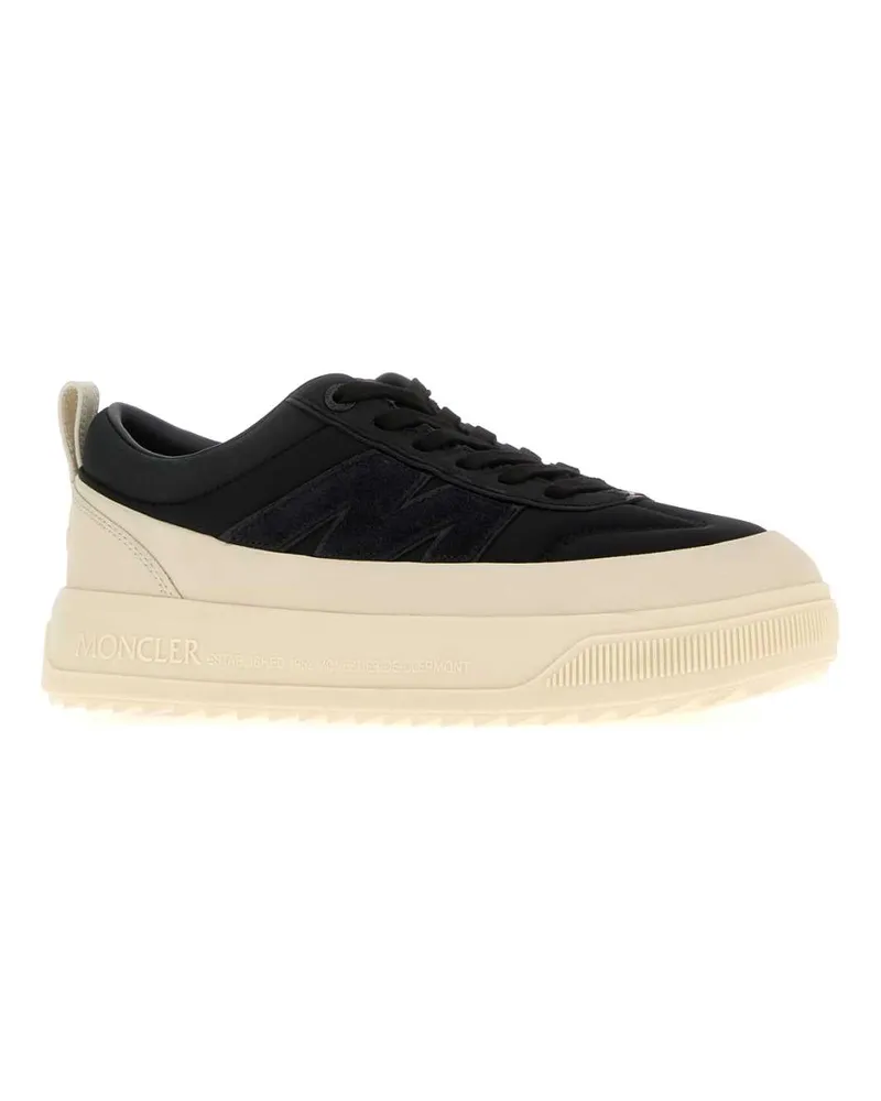 Moncler Men's Black Canvas  Altive Sneakers 999 Black