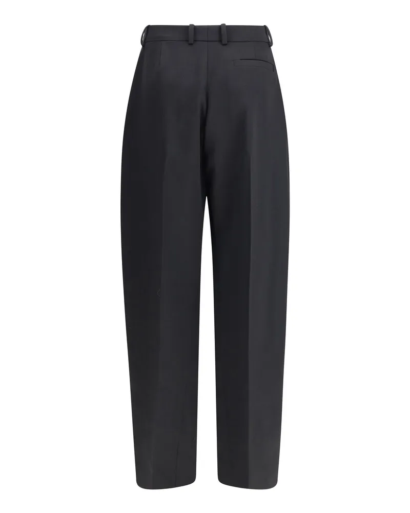 Givenchy Women's Tailored Pants Black Wool Ovis Aries Trousers Black