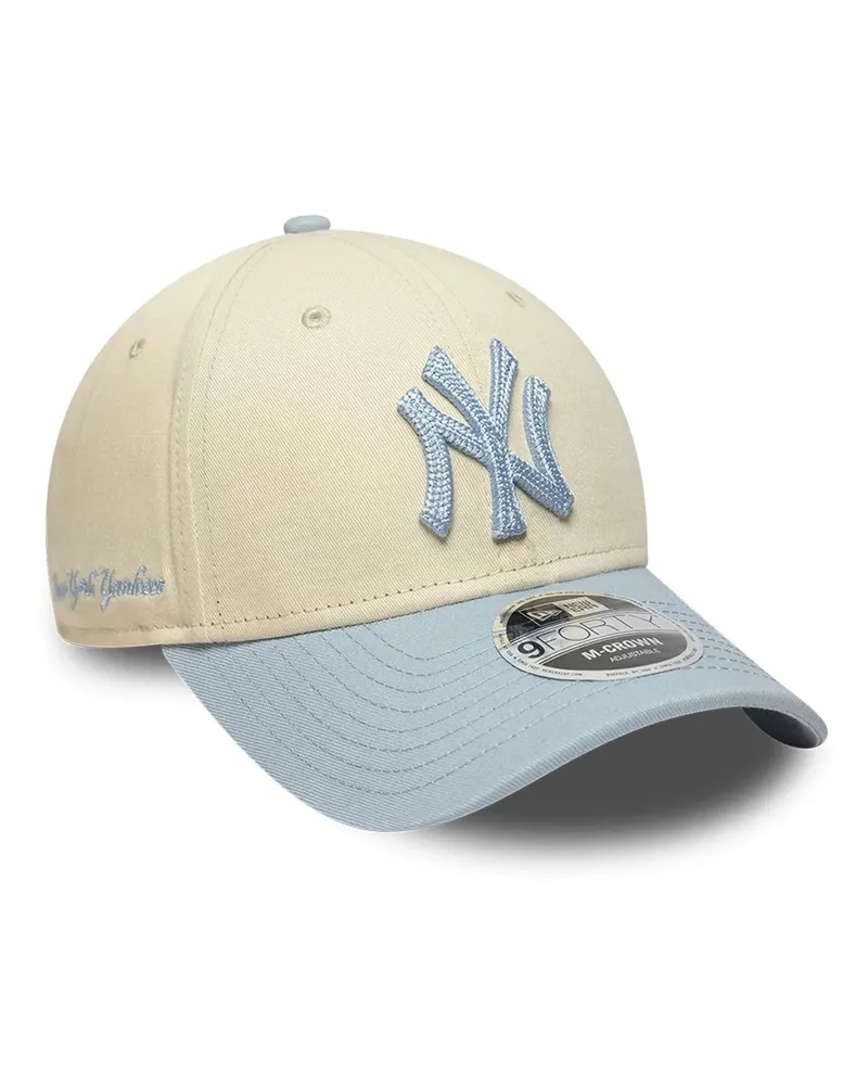 New Era Unisex Baseball Cap 9forty M-Crown Cream Cotton Hat Cream