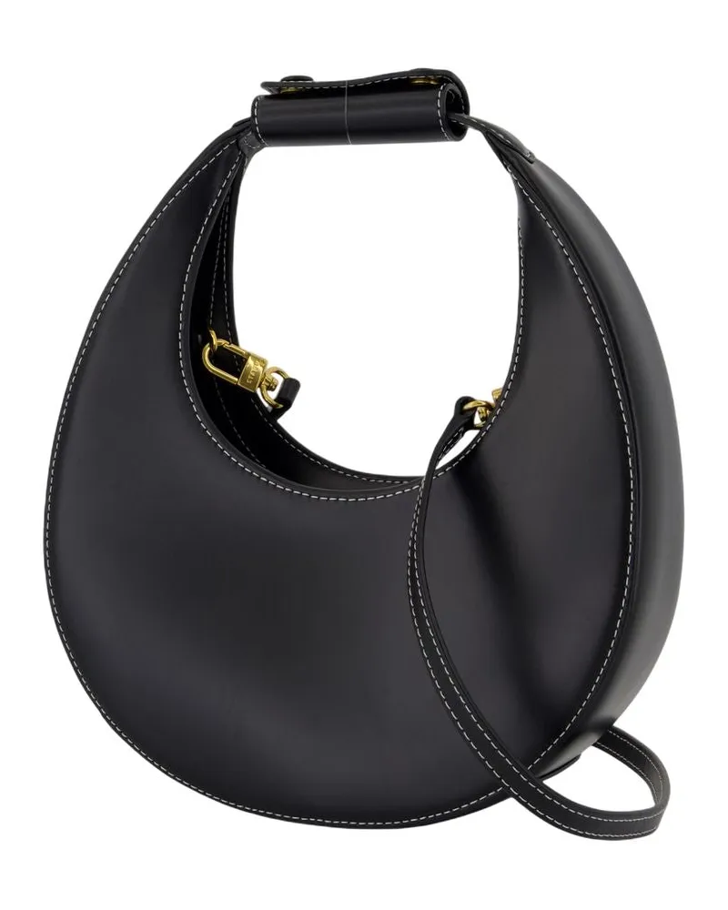 STAUD Women's Calfskin Leather Mini Bag Black Black