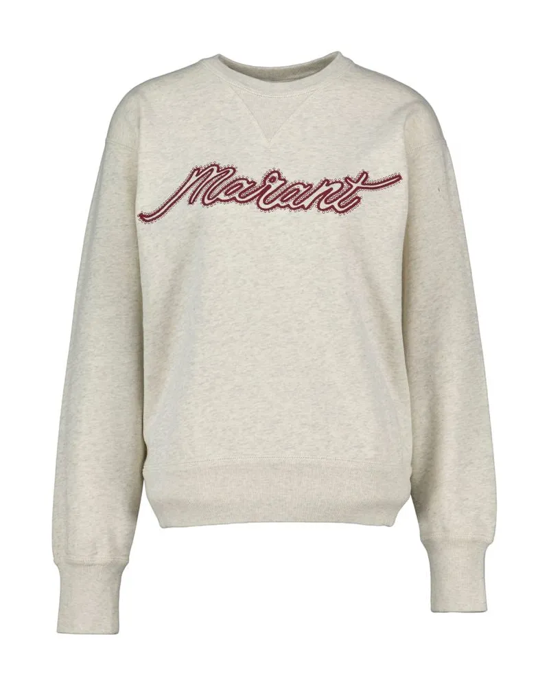 Isabel Marant Women's Rise Sweatshirt -  Cotton Ivory Ready-To-Wear Sweatshirts Beige