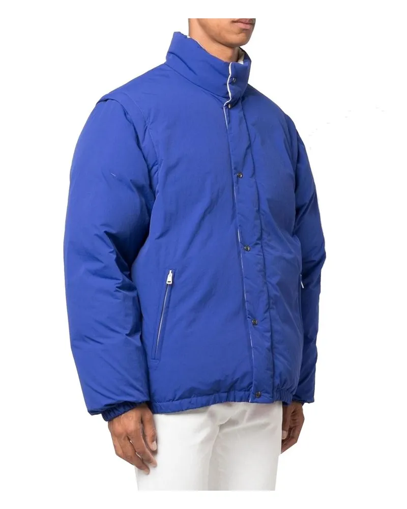 Gucci Men's Blue Polyamide Coat Clothing Blue