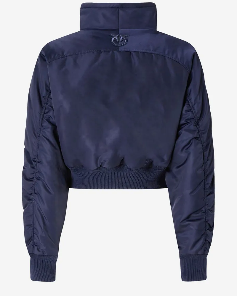 Pinko Padded Technical Nylon Down Jacket — Navy Navy