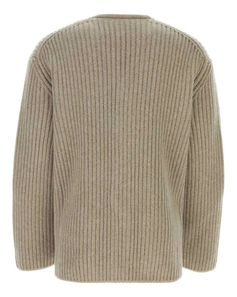 Bottega Veneta 791688v4aq0 9700 Sandmelange Exterior: Wool Cashmere Maglieria Sweater Beige