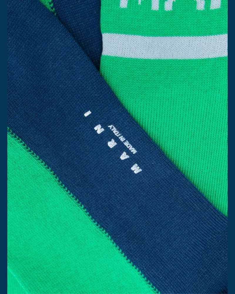 Marni Men's Logo Intarsia Color-Block Socks Green Clothing > Underwear Green