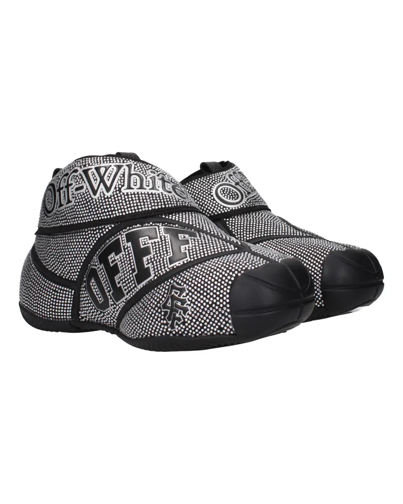 OFF-WHITE Men's Black Cotton Sneakers Black