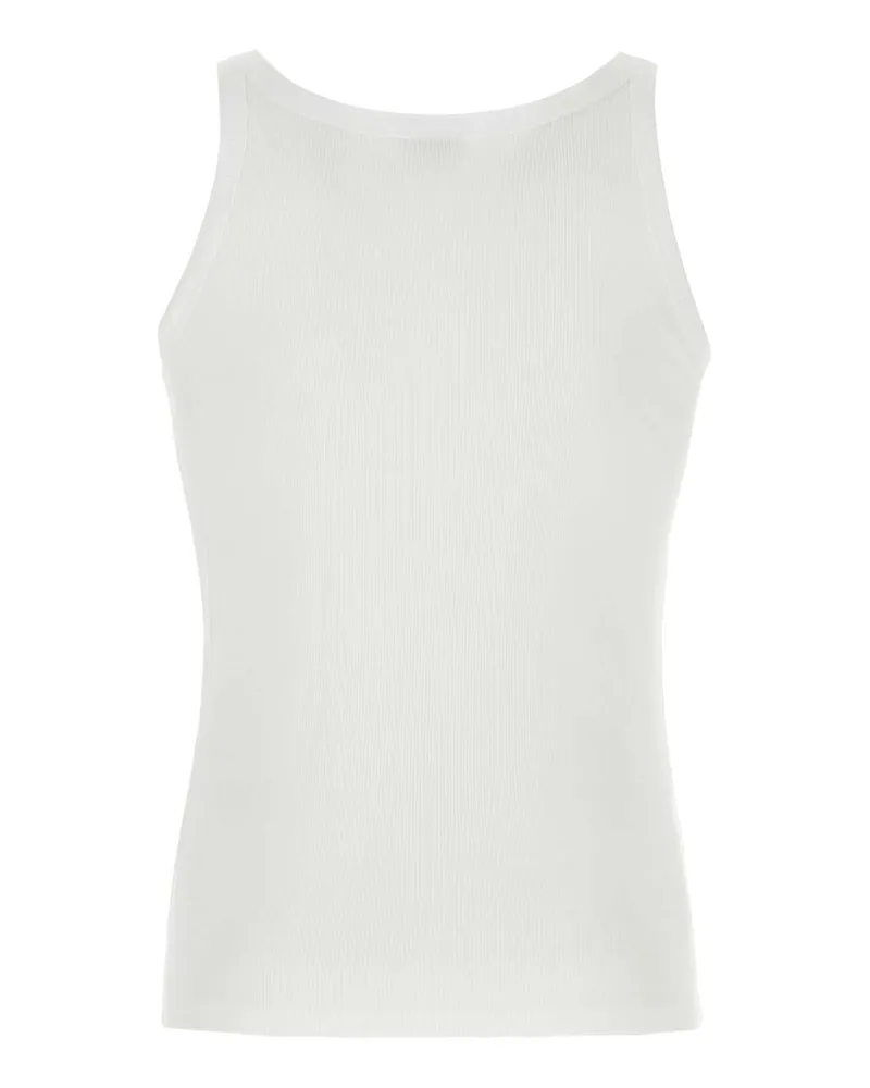 Dolce & Gabbana Men's White Cotton Marcello Tank Top Biancoottico Intimo Underwear White