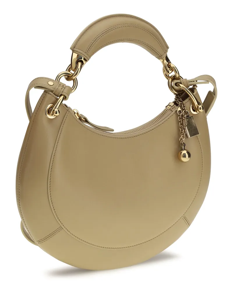 Chloé Women's Shoulder Bag Marcie Dusty Beige Calf Leather Beige