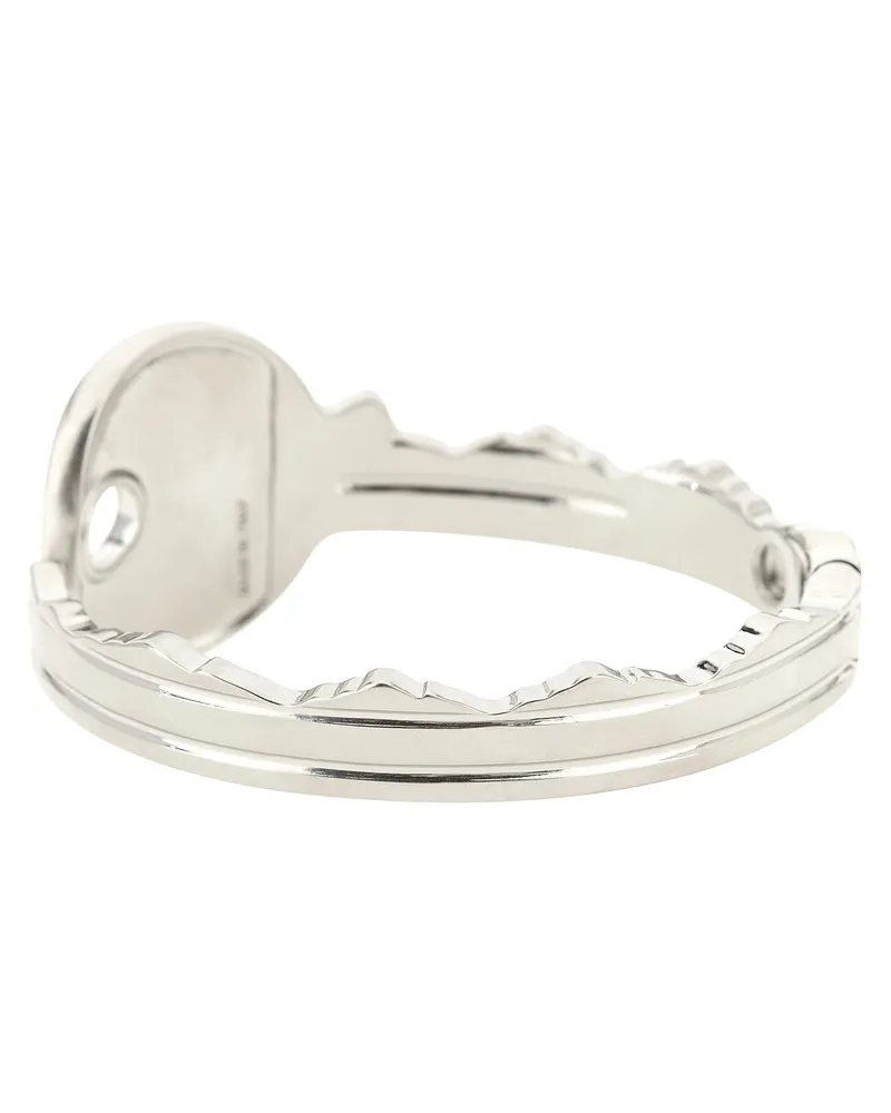Maison Margiela Numeric Signature Metal Key Bracelet — Silver Silver