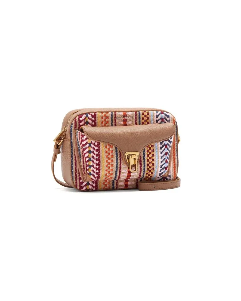 Coccinelle Beat Mantas Leather Crossbody Bag — Multicolor Multicolor
