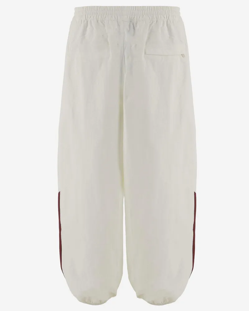 adidas Men's Jogging Pants White Recycled Polyamide Trousers White