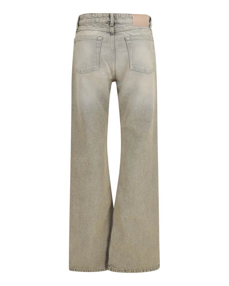 Our Legacy Women's Straight-Leg Denim Jeans Wolfpack Cotton; Polyester Beige