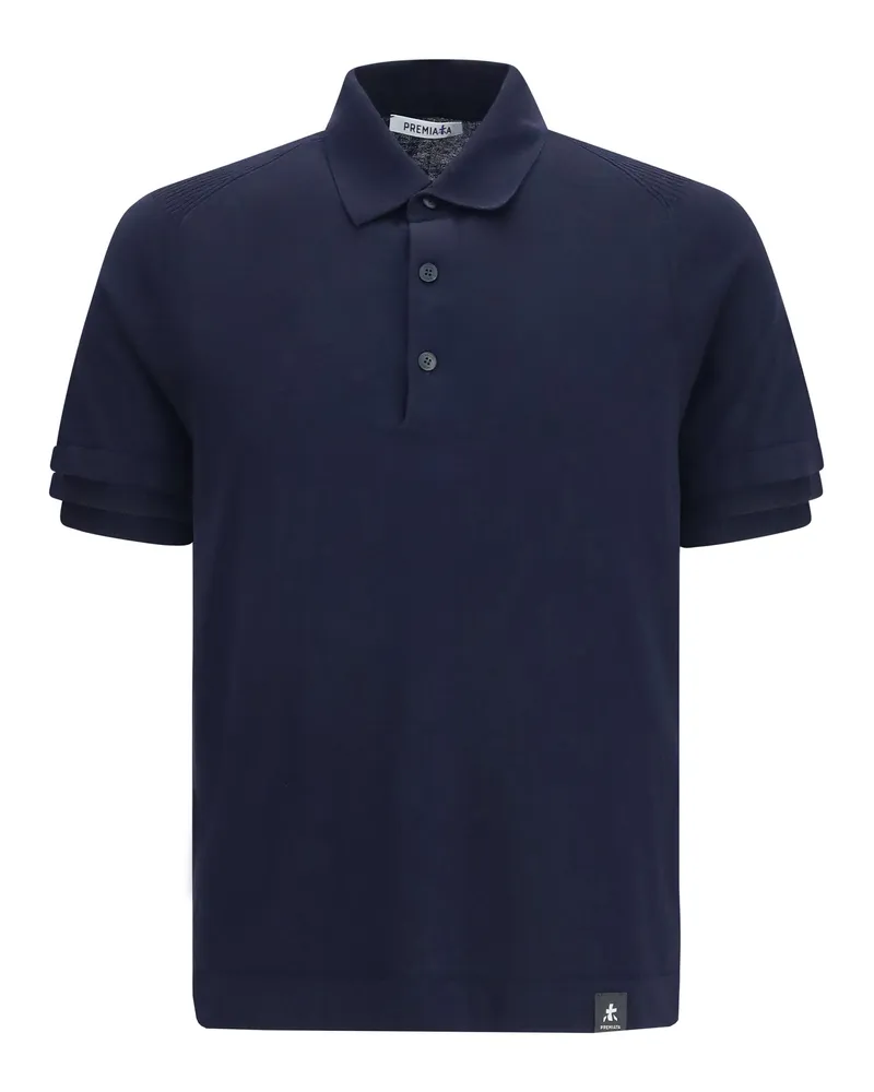 Premiata Men's Polo Shirt Blue Cotton T-shirts And Polos Navy
