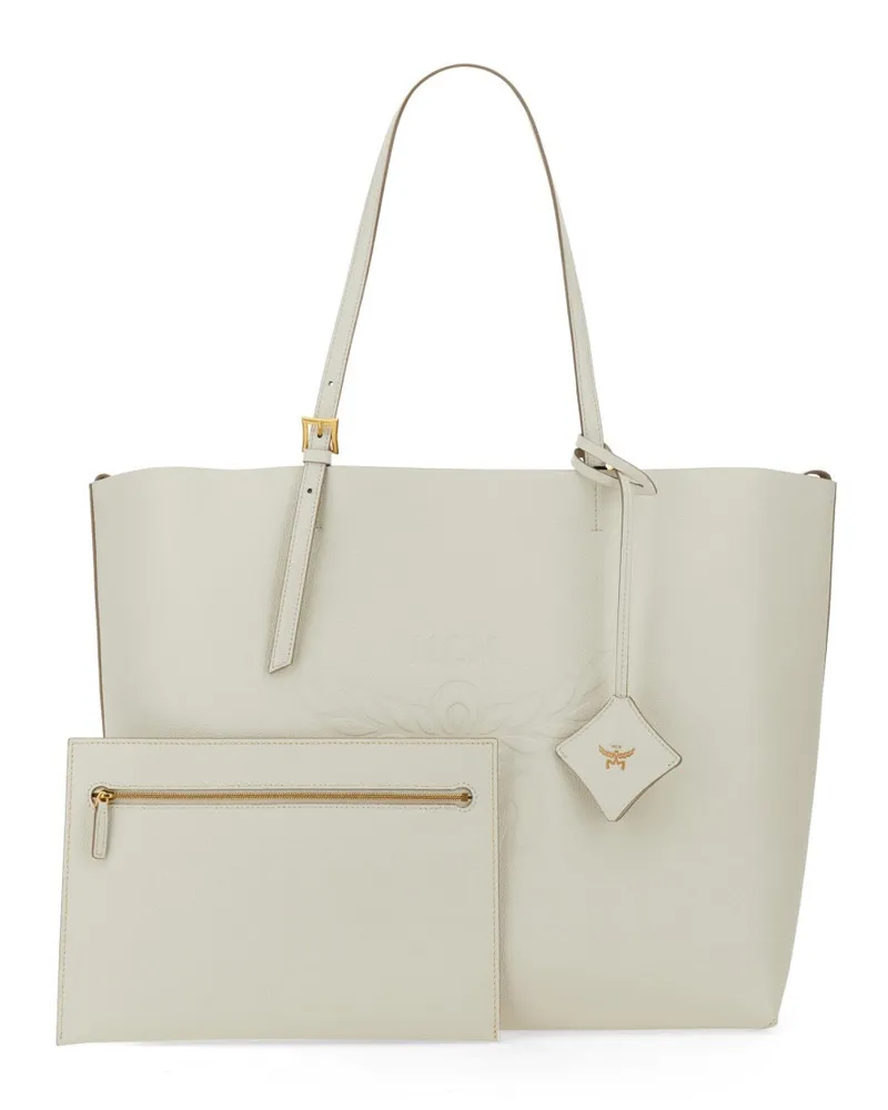 MCM Himmel Shoulder Bag — White White
