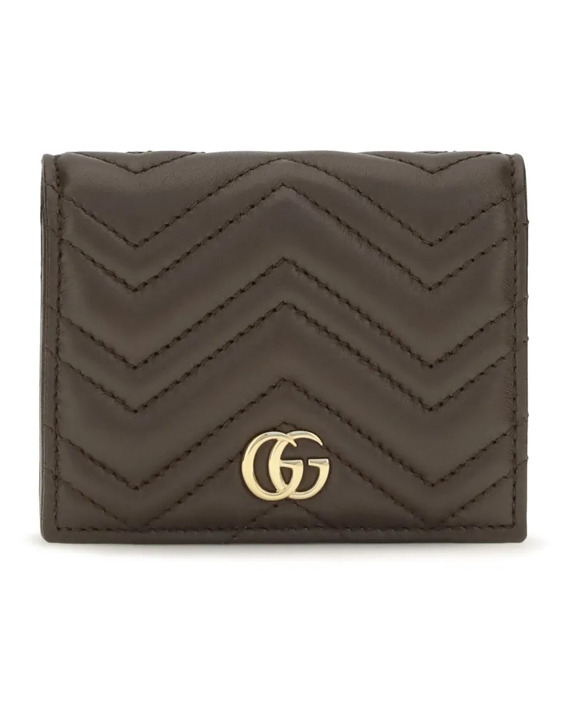 Gucci Women's Wallet Gg Marmont Toasted Toasted-Toasted Calf Leather & Purses Toasted/toasted Brown