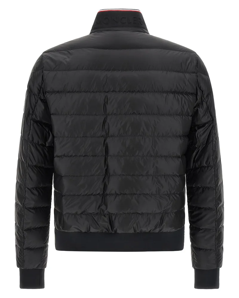 Moncler Men's Black Polyamide Full-Length Jacket Clothing Black