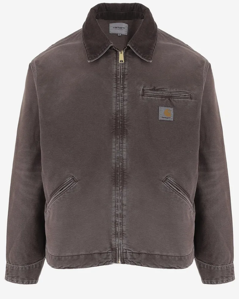 Carhartt WIP Men's Cotton Jacket Detroit Brown Brown