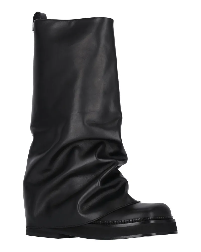 ATTICO Women's Boots Black Calf Leather Black
