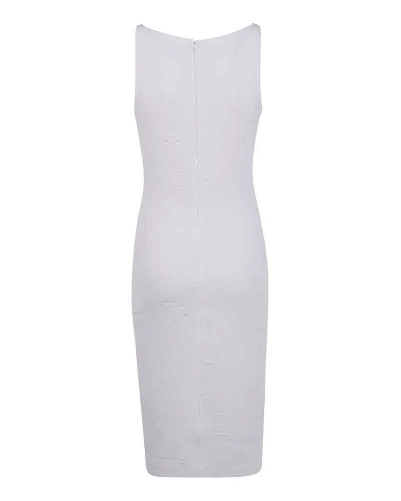 Emporio Armani Cotton Sleeveless Dress — White White