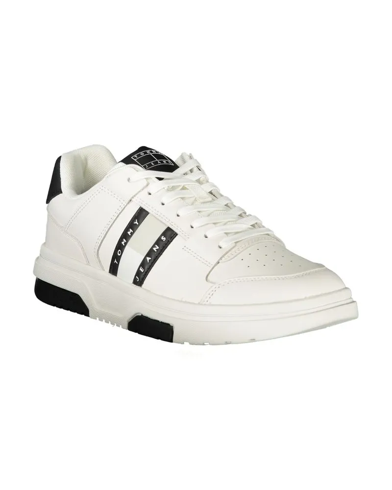 Tommy Hilfiger Colorblock Leather Sneaker — White White