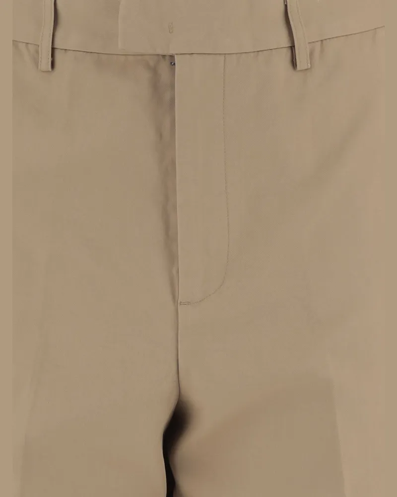 Emporio Armani Men's Trousers Cotton Beige Beige