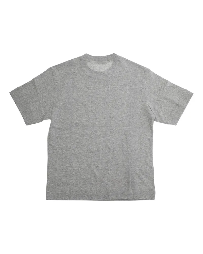 Marni Logo-Print Cotton T-Shirt — Gray Gray