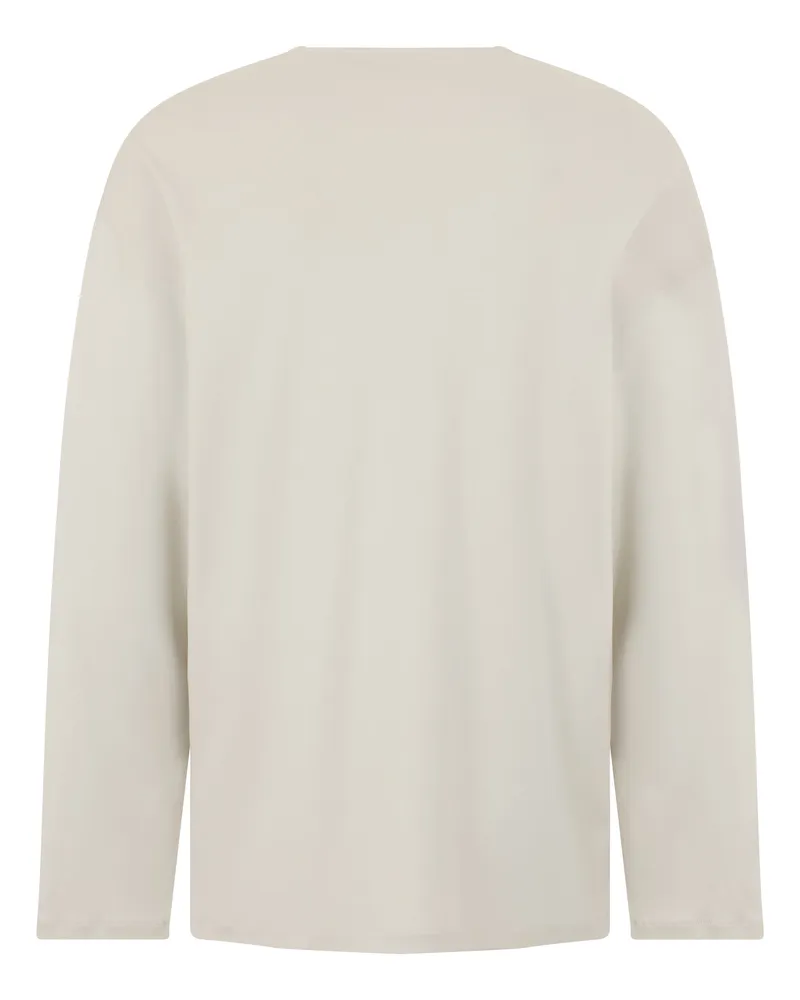 Christophe Lemaire Cotton-Silk Blend Long-Sleeve Shirt — Beige Beige