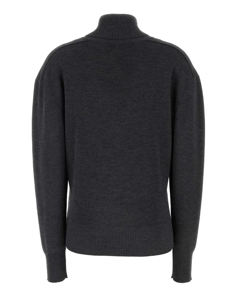 Burberry 8095113 A1391 Midgrey Exterior: Wool Maglieria Sweater Gray